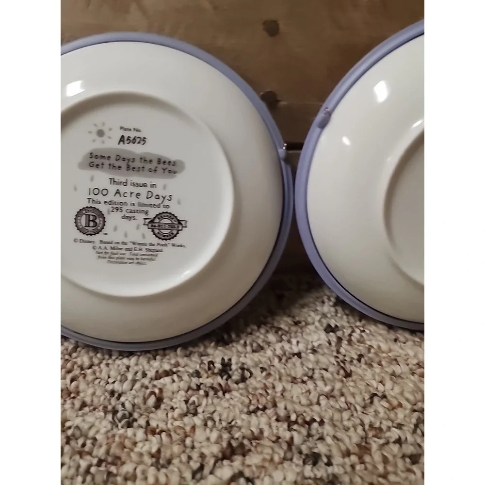 Lot Of 4 Pooh Bear & Friends Bradford‎ Exchange Plates